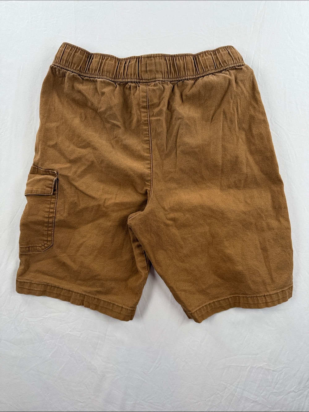 Kids' Brown Cargo Shorts with Drawstring Waist - Picture 2 of 5